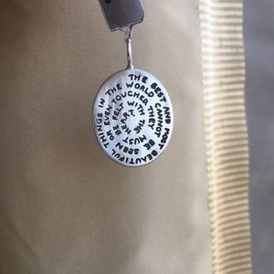 Heather B. Moore Oval Quote Charm